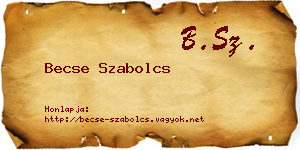 Becse Szabolcs névjegykártya
